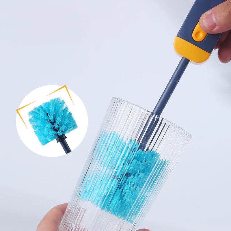 "Ultimate 4-In-1 Bottle Gap Cleaner Brush: Effortlessly Clean Water Bottles and More with This Multifunctional Cup Cleaning Tool - Mini Silicone U-Shaped Brush - a Must-Have for Every Kitchen!"